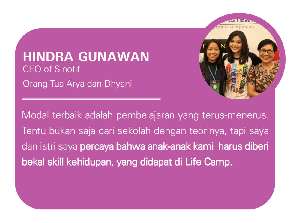 Testimoni peserta Life Camp oleh Hindra Gunawan